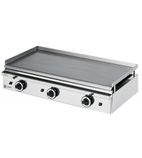 PGF800G Propane Gas Countertop Polished Steel Plate Griddle