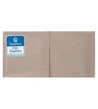 DB485 Recycled Cocktail Napkin Kraft 25x25cm 2ply 1/4 Fold (Pack of 2000)