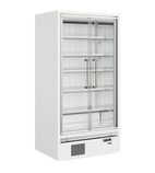 GALAXY+ GP10FGD 1018mm Wide White Multideck Display Fridge With Self Closing Doors