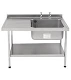 E20610LTPA 1200mm Stainless Steel Sink (Fully Assembled)