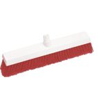 Image of L868 Hygiene Broom Head Soft Bristle Red