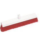 Image of L872 Hygiene Broom Head Stiff Bristle Red