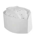A255 Disposable Forage Hat White (Pack of 100)