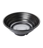 Fusion DR512 Melamine Large Bowls Black 1.4 Ltr (Pack of 4)