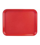 P504 Polypropylene Fast Food Tray Red 415(w) mm