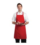 Image of B196 Bib Apron Red