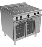 Dominator Plus E3914i Electric 4 Zone Induction Oven Range - Three Phase