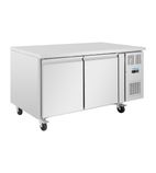 U-Series UA083 427 Ltr 2 Door Stainless Steel Refrigerated Prep Counter
