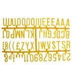 CZ614 31mm Letter Set (390 characters) Yellow