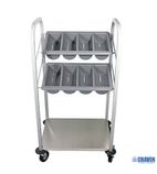 Image of CDT2 Epoxy Cutlery Dispense Trolley Without Tray Support