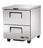 Image of TUC-27D-2-HC Heavy Duty 184 Ltr 2 Drawer Stainless Steel Hydrocarbon Refrigerated Prep Counter