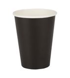 GF042 Coffee Cups Single Wall Black 340ml / 12oz (Pack of 1000)