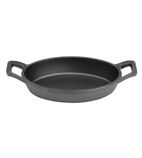 Image of FW819 Cast Iron Oval Sizzle Eared Dish 150 x 100mm
