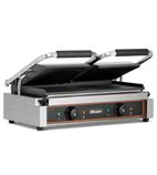 BRSCG2 Electric Double Contact Panini Grill - Ribbed Top & Flat Bottom