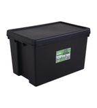 FB134 Bam Heavy Duty Storage Box and Lid Black 62Ltr