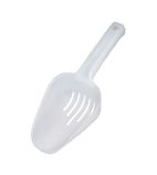 DE425 Slotted Ice Scoop Plastic Clear 10oz