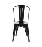 GL331 Bistro Side Chairs Steel Black (Pack of 4)