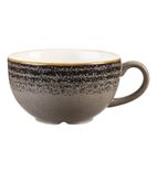 Studio Prints Homespun DM431 Charcoal Black Cappuccino Cup 227ml 8oz