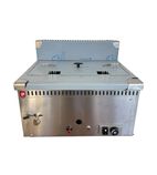 Image of AGF/N 7.5 Ltr Natural Gas Countertop Single Tank Fryer (2 x Baskets) - Graded