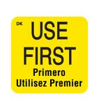K321 25 x 25mm Square Use First Label