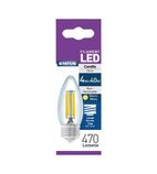Filament LED Candle ES Warm White Light Bulb 4/40w