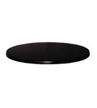Werzalit Round Table Top Black 700mm - CL045