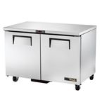 TUC-48F-HC 340 Ltr Stainless Steel Double Door Hydrocarbon Undercounter Freezer