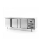 BMGN1960PDC Heavy Duty 435 Ltr 3 Door Stainless Steel Passthrough Refrigerated Prep Counter