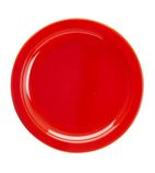 Kristallon CB766 Polypropylene Plates Red 174mm (Pack of 12)