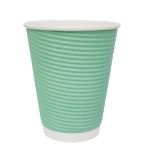 GP422 Coffee Cups Ripple Wall Turquoise 340ml / 12oz (Pack of 500)