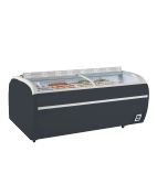 DUPLA 2.2DERAL7016 1697 Ltr  Black Island Display Chest Freezer With Glass Lid