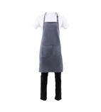 B192 Bib Apron Grey