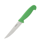 C862 Vegetable Knife 4" Serrated Green Handle