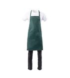 Image of B677 Butchers Bib Apron Hunter Green