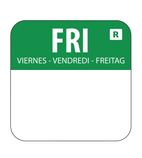 Image of L935 Removable Colour Coded Food Labels Friday (Pack of 1000)