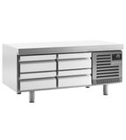 Image of MSG1400 170 Ltr 4 Drawer Stainless Steel Refrigerated Chef Base