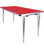 Contour Folding Table Red 5ft