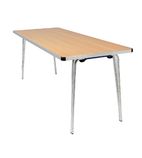 Contour CD584 Folding Table Oak 4ft