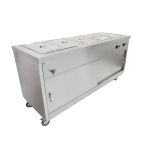 HOT18BM 1800mm Wide Mobile Hot Cupboard With Bain Marie Top