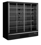 GALAXY+ GP20FGD 1955mm Wide Black Multideck Display Fridge With Double Glazed Hinged Glass Doors