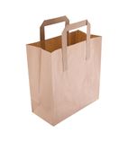 Image of CS351 Brown Paper Bag with Handles Small (Pack 250)