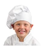 Image of A677 Childrens Unisex Chef Hat White