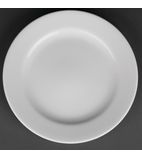 CG007 Classic White Wide Rim Plate