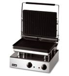 Lynx 400 GG1P Electric Single Contact Panini Grill - Ribbed Top & Bottom