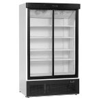 FS1202S 895 Ltr Upright Double Sliding Glass Door White Display Fridge