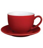 Image of GK076 Cappuccino Cup Red - 340ml 11.5fl oz (Box 12)