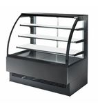 EVO120-BLACK-R290A 1200mm Wide Black Patisserie Display Fridge