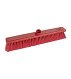 DN833 Hygiene Broom Soft Bristle Red 18"