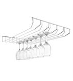 GH057 Wine Glass Rack Chrome 435mm