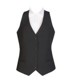 BB173-L Ladies Black Waistcoat - Size L